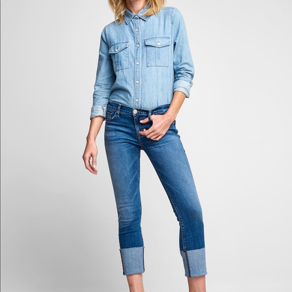 NWT Hudson Tally Midrise Cropped Skinny Jeans sz29